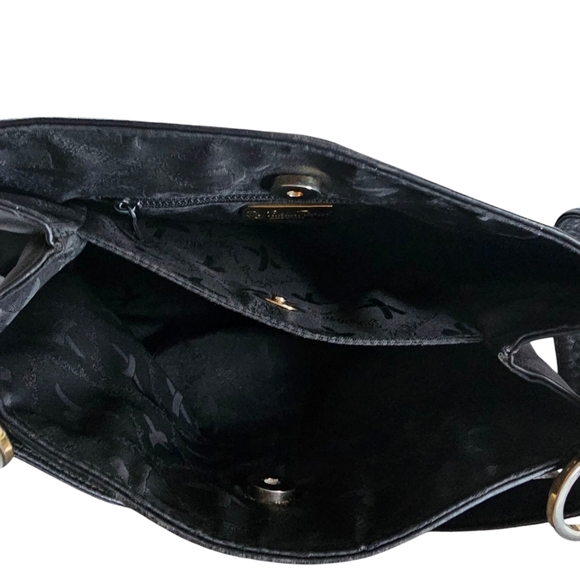 Paloma Picasso Purse vintage black with gold Hardwear Longe Strup. - Picture 4 of 6